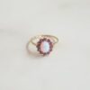Vintage Evelyn Opal & Amethyst Ring | Size N | Solid 9ct Gold buy online shopping cheap sale