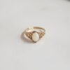 Vintage Irene Filigree Opal Ring | Size M | Solid 9ct Gold buy online shopping cheap sale
