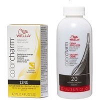 Wella Color Charm 12NG Surf Side Blonde Plus Permanent Liquid Hair Colour – 12NG+Dev(Vol.20)3.6oz