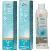 Wella Color Charm 1N Black Demi-Permanent Hair Colour – 1N(2)+Lotion(7.8oz)