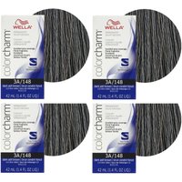 Wella Color Charm 3A Dark Ash Brown Permanent Liquid Hair Colour – Dark Ash Brown, 4 Hair Colours, No Thanks