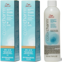 Wella Color Charm 4N Medium Natural Brown Demi-Permanent Hair Colour – 4N(2)+Lotion(7.8oz)