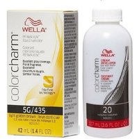 Wella Color Charm 5G Light Golden Brown Permanent Liquid Hair Colour – 5G + Dev (Vol. 20) 3.6oz