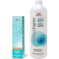 Wella Color Charm 5N Light Natural Brown Demi-Permanent Hair Colour – 5N + Activating Lotion (15.4oz)