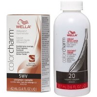 Wella Color Charm 5WV Cinnamon Permanent Liquid Hair Colour – 5WV & Developer 3.6oz