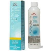 Wella Color Charm 6G Dark Golden Blonde Demi-Permanent Haircolor – 6G + Activating Lotion (7.8oz)