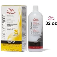 Wella Color Charm 6G Hazel Blonde Permanent Liquid Hair Colour – 6G + Developer (Vol. 20) 32oz