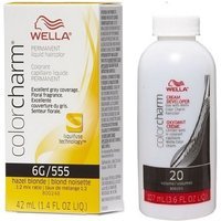 Wella Color Charm 6G Hazel Blonde Permanent Liquid Hair Colour – 6G + Developer (Vol. 20) 3.6oz