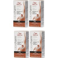 Wella Color Charm 6W Praline Permanent Liquid Haircolor – 6W – pack of 4