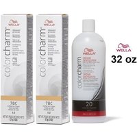 Wella Color Charm 7BC Coffee Ice Cream Permanent Gel Hair Colour – Coffee Ice Cream, 2 Hair Colours, 6%/20 Volume Developer (32oz)