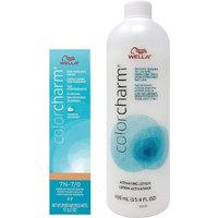 Wella Color Charm 7N Medium Natural Blonde Demi-Permanent Hair Colour – 7N + Activating Lotion (15.4oz)