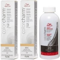 Wella Color Charm 8BC Root Beer Float Permanent Gel Hair Colour – Root Beer Float, 2 Hair Colours, 6%/20 Volume Developer (3.6oz)