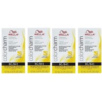 Wella Color Charm 8G Light Golden Blonde Permanent Liquid Hair Colour – 8G – pack of 4