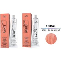 Wella Color Charm Paints CORAL Semi-Permanent Hair Colour – 2 Hair Colours