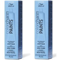 Wella Color Charm Paints LIGHT BLUE Semi-Permanent Haircolor – Light Blue 2pks