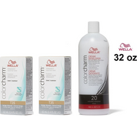 Wella Color Charm T35 Beige Blonde Hair Toner – T35 (x2) & (Dev.20) 32oz