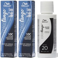 Wella Color Tango 10C Icy Blonde Permanent Haircolor – 10C(2)+Dev(Vol.20)2oz