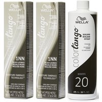 Wella Color Tango 1NN Black Licorice Permanent Masque Haircolor – 1NN(2)+Dev(Vol.20)16oz