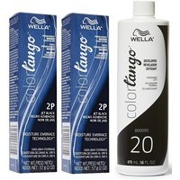 Wella Color Tango 2P Jet Black Permanent Haircolor – 2P(2)+Dev(Vol.20)16oz