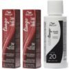 Wella Color Tango 3V Deep Plum Permanent Masque Haircolor - 3V(2)+Dev(Vol.20)2oz buy online shopping cheap sale