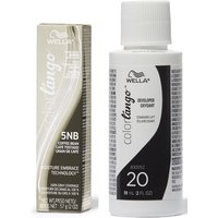 Wella Color Tango 5NB Coffee Bean Permanent Masque Haircolor – 5NB+ Developer (Vol. 20) 2oz
