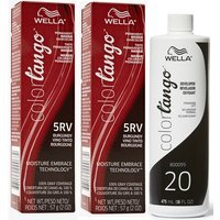 Wella Color Tango 5RV Burgundy Permanent Masque Haircolor – 5RV(2)+Dev(Vol.20)16oz