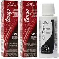 Wella Color Tango 5RV Burgundy Permanent Masque Haircolor – 5RV(2)+Dev(Vol.20)2oz