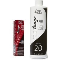 Wella Color Tango 6RR Pomegranate Permanent Masque Haircolor – 6RR + Developer (Vol. 20) 16oz