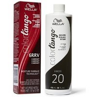 Wella Color Tango 6RRV Cabernet Permanent Masque Haircolor – 6RRV + 20 Vol. Developer 16oz