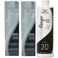 Wella Color Tango 8NN Cappuccino Permanent Masque Haircolor – 8NN(2)+Dev(Vol.20)16oz