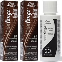 Wella Color Tango 9B Honey Blonde Permanent Haircolor – 9B(2)+Dev(Vol.20)2oz