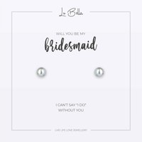 Will You Be My Bridesmaid Sentiments Earrings