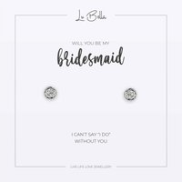 Will You Be My Bridesmaid Sentiments Earrings
