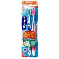 Wisdom Regular Fresh Toothbrush ~ Medium Strength -Twin Pack