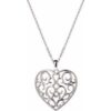 With Love - Filigree Heart - Pendant buy online shopping cheap sale