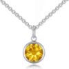 Yellow Crystal Necklace Created with Zircondia® Crystals buy online shopping cheap sale