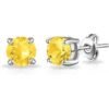 Yellow Stud Earrings Created with Zircondia® Crystals buy online shopping cheap sale