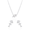 Zodiac Symbol Gift Set | Stud Earrings & Necklace | 925 Sterling Silver
