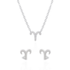 Zodiac Symbol Gift Set | Stud Earrings & Necklace | 925 Sterling Silver buy online shopping cheap sale