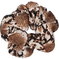 Zuri Snakeprint Scrunchie – Natural