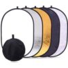 5 in 1 Portable Reflector Diffuser 39" x  59" (100cm x 150cm) Multi Camera Lighting with Carrying Case for Photo Studio buy online shopping cheap sale