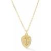 Abstract Face Monogram Medal Art Sterling Silver Necklace buy online shopping cheap sale
