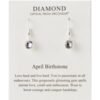 April Birthstone Drop Earrings Created with Diamond Zircondia® Crystals buy online shopping cheap sale