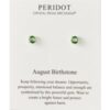 August (Peridot) Birthstone Earrings Created with Zircondia® Crystals buy online shopping cheap sale