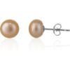 Baroque Pearl Irregular Stud Earring Sterling Silver - Pink and Yellow buy online shopping cheap sale