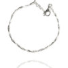 Bead Chain Twisted Sterling Silver Bracelet buy online shopping cheap sale