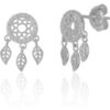 Braided Dreamcatcher Sterling Silver Drop Stud Earring buy online shopping cheap sale