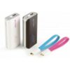 CLiPtec 5200mAh Battery Power Bank Portable Charger - White buy online shopping cheap sale