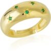 Celestial Star Sterling Silver Dome Ring With Stones buy online shopping cheap sale