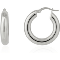 Chunky Hoop Earring in Sterling Silver